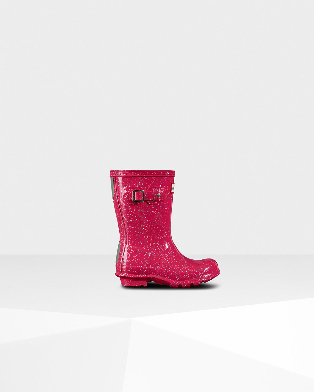 Hunter Niños Original Little Giant Glitter - Botas de Lluvia Rosas - 214-QDOBGT